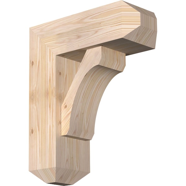Ekena Millwork Legacy Craftsman Smooth Bracket w/ Offset Brace, Douglas Fir, 7 1/2"W x 20"D x 24"H BKT0806X20X24LEC04SDF - main